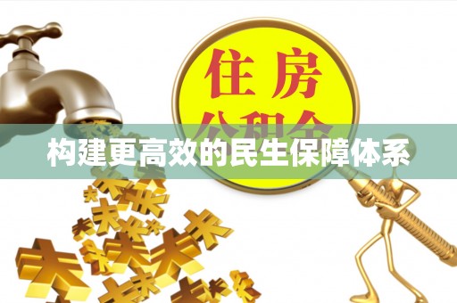 龙凤构建更高效的民生保障体系