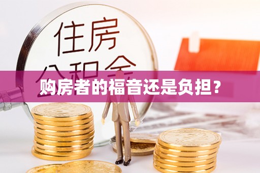龙凤购房者的福音还是负担？