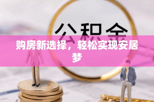 龙凤购房新选择，轻松实现安居梦